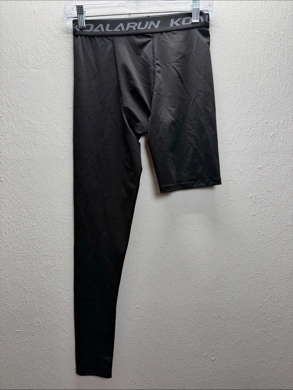 Men’s Black Asymmetric Compression Joggers
